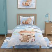 KOMPLET POŚCIELI - przytulaki lisek - 100x135 - 100% BAWEŁNA na zamek