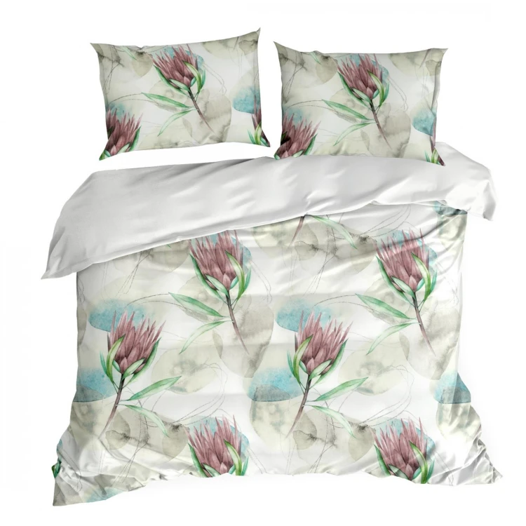 Komplet Pościeli - ADA Protea królewska - 220x200 wysokogatunkowa 100% bawełna