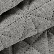 Narzuta - boho natural - 170x210 - matowa jednobarwna stalowy