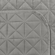 Narzuta - boho natural - 170x210 - matowa jednobarwna stalowy