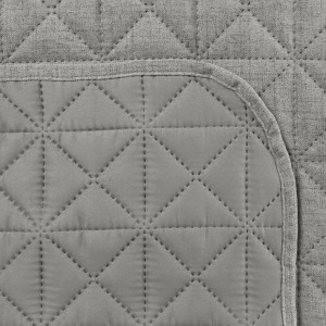 Narzuta - boho natural - 170x210 - matowa jednobarwna stalowy