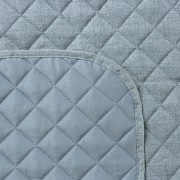 Narzuta - boho natural - 170x210 - matowa jednobarwna błękit