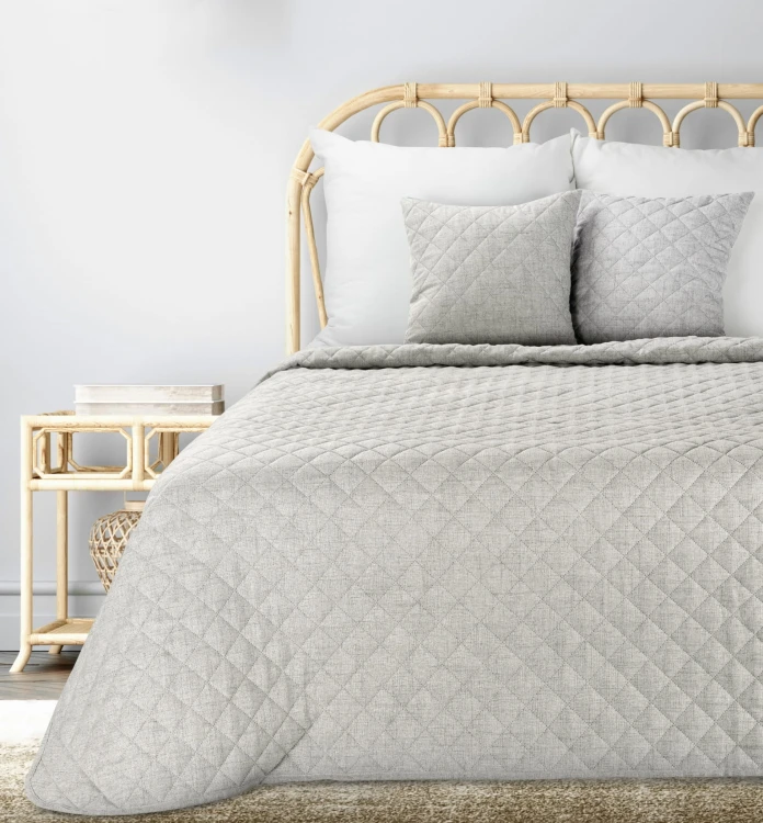 Narzuta - boho natural - 170x210 - matowa jednobarwna beż