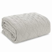 Narzuta - boho natural - 170x210 - matowa jednobarwna beż