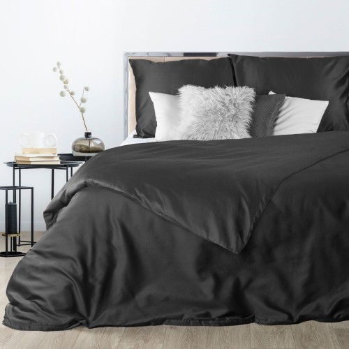 Komplet Pościeli - LUXURY NOVA - czarny 180x200 EUROFIRANY na zamek