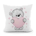 Poszewka Dekoracyjna velvet  - miś me to you love - 40x40 na zamek  