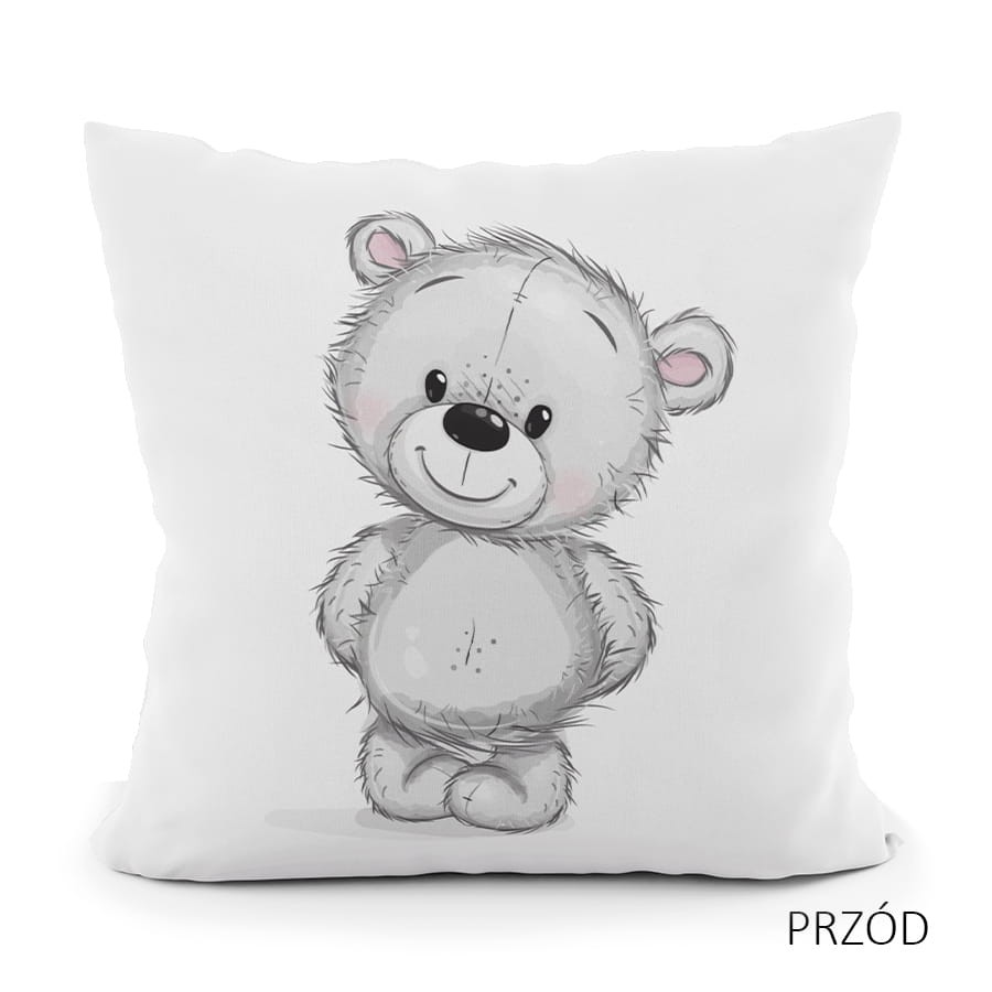 Poszewka Dekoracyjna velvet - miś me to you - 40x40 na zamek