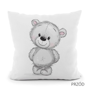 Poszewka Dekoracyjna velvet - miś me to you - 40x40 na zamek