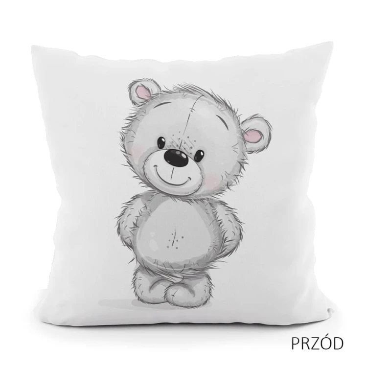 Poszewka Dekoracyjna velvet - miś me to you - 40x40 na zamek