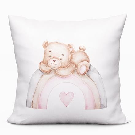 Poszewka Dekoracyjna velvet - króliczek love - 40x40 na zamek