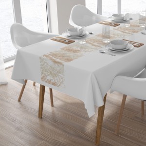 bieżnik - trawa pampasowa boho - 45x140 - bawełna