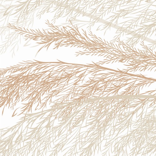 bieżnik - trawa pampasowa boho - 45x140 - bawełna