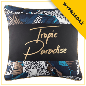 Poszewka Dekor TROPIC VIBES 45X45 PARADISE granatowy raj