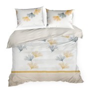 Komplet Pościeli dwustronnej - LEA ginko - 160x200 - na zamek DESIGN 91