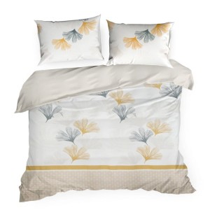 Komplet Pościeli dwustronnej - LEA ginko - 160x200 - na zamek DESIGN 91