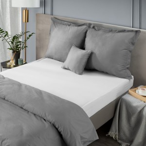 PRZEŚCIERADŁO EUROFIRANY - białe 160X200 Z 100% BAWEŁNY SATYNOWEJ Z GUMKĄ