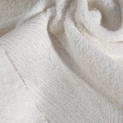Ręcznik z srebrną nicią - mariel - 50x90 z żakardową bordiurą krem