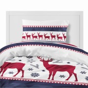 Flanelowa pościel - Xmas - 220x200 - 100% BAWEŁNA