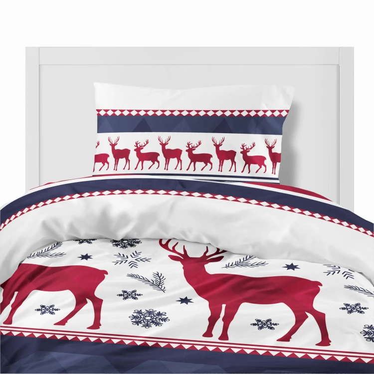 Flanelowa pościel - Xmas - 220x200 - 100% BAWEŁNA