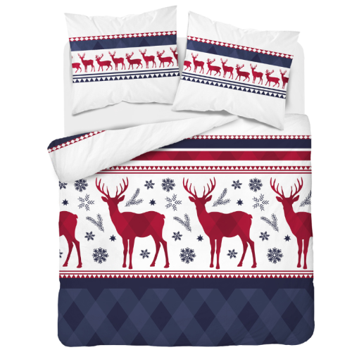 Flanelowa pościel - Xmas - 220x200 - 100% BAWEŁNA