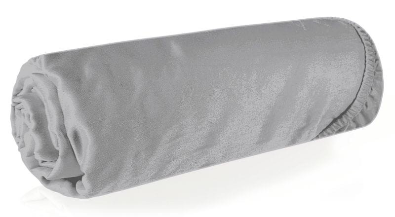 Prześcieradło EUROFIRANY - srebrny 220x200 z 100% bawełny satynowej z gumką