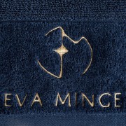piękny RĘCZNIK EVA MINGE - logowany haft - 70X140 - PREMIUM granatowy