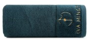piękny RĘCZNIK EVA MINGE - logowany złoty haft - 30x50 - PREMIUM zielony