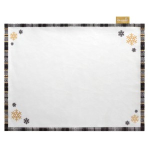 komplet 4 szt - świąteczne podkładki pod talerz welwet - 30x40 cm