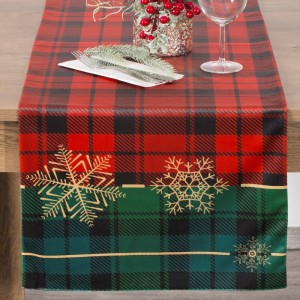 elegancki świąteczny bieżnik welwet - szkoti - 40x140
