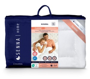 Kołdra całoroczna antyalergiczna - 160x200 cm kolekcja classic białą