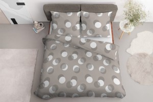 Komplet pościeli 3 cz. - 220x200 na zamek - 100% bawełna