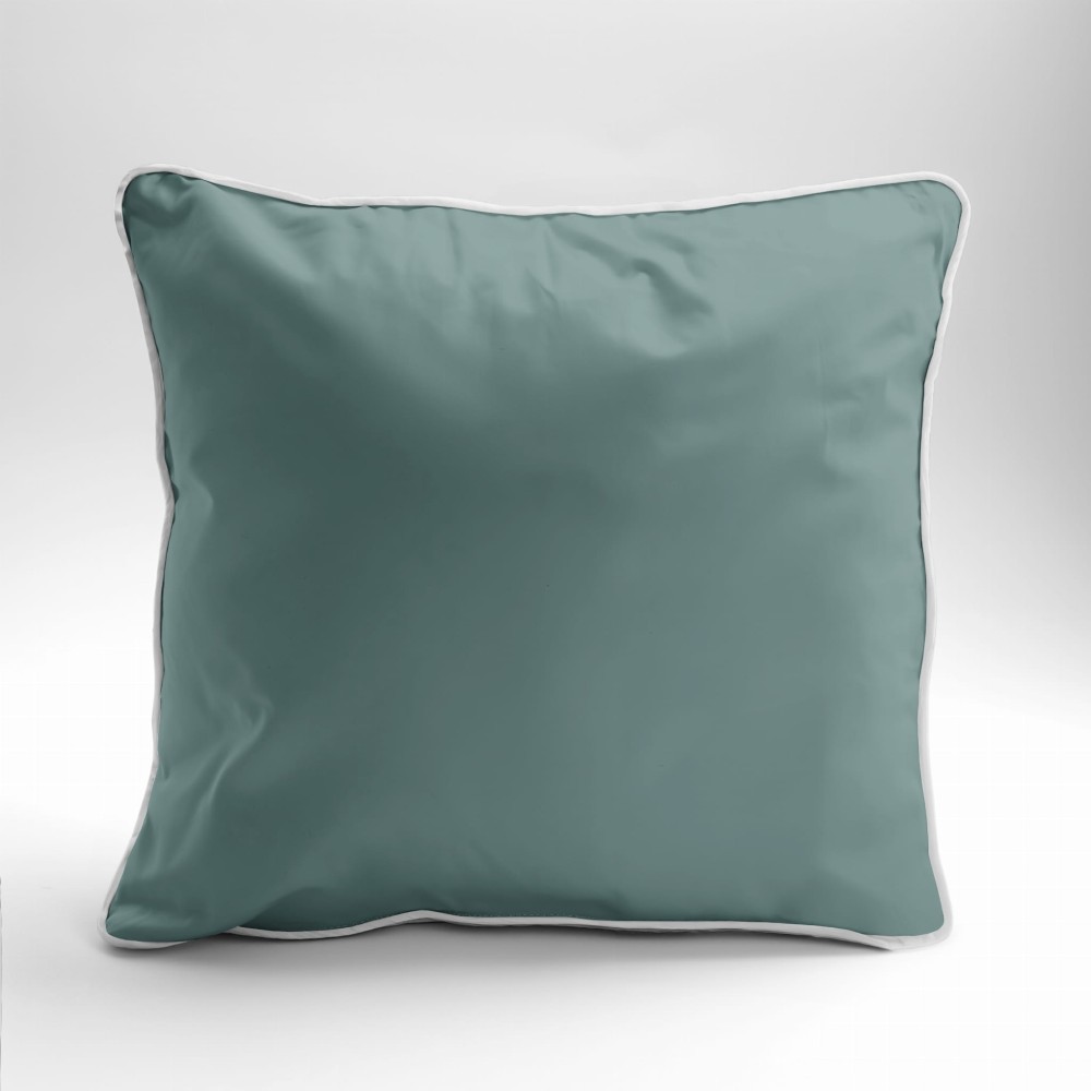 Poszewka Pościelowa z makosatyny z lamówką - 40x40 - 100% bawełna