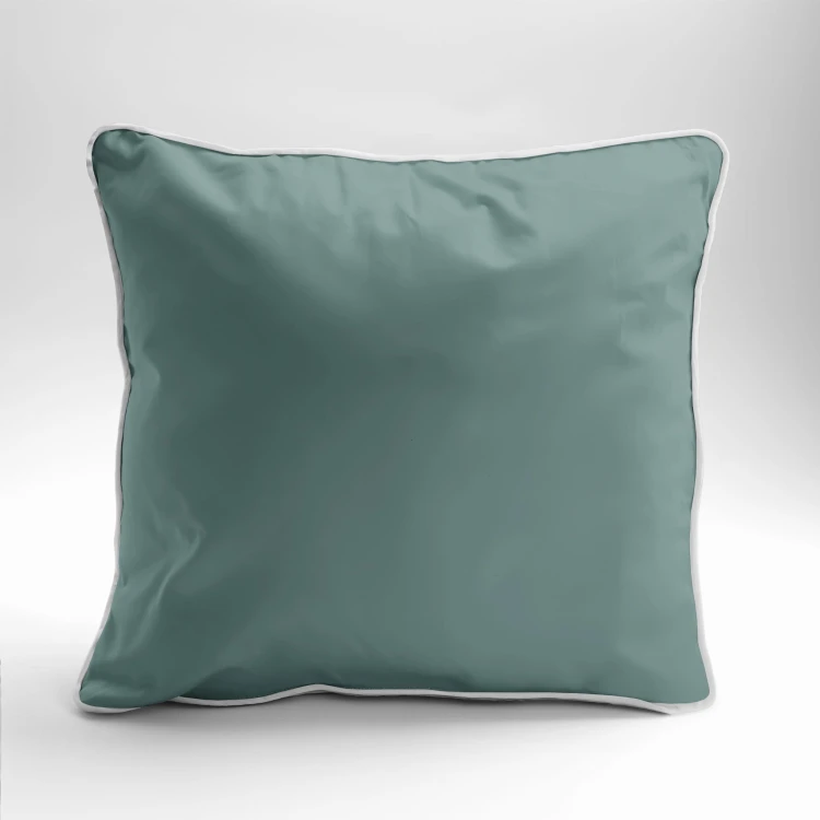 Poszewka Pościelowa z makosatyny z lamówką - 40x40 - 100% bawełna