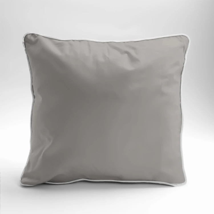 Poszewka Pościelowa z makosatyny z lamówką - 40x40 - 100% bawełna