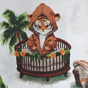 Poszewka 40x40 pościelowa AFRICA TIPI - jasiek - 100% bawełna