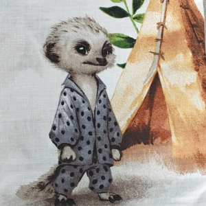 Poszewka 40x40 pościelowa AFRICA TIPI - jasiek - 100% bawełna