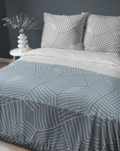 Komplet pościeli 3 cz. - 220x200 na zamek - 100% bawełna