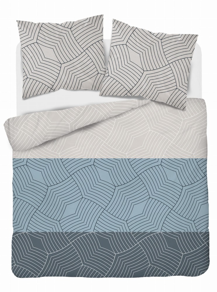 Komplet pościeli 3 cz. - 220x200 na zamek - 100% bawełna