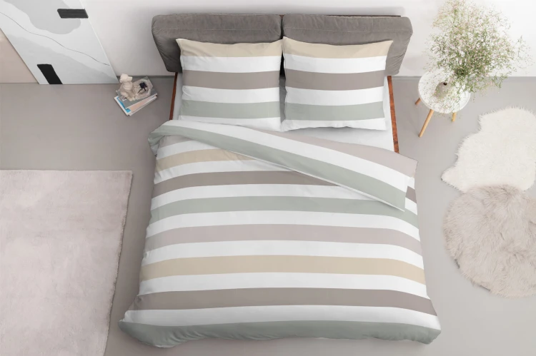 Komplet pościeli 3 cz. - 220x200 na zamek - 100% bawełna