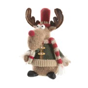 Świąteczny Renifer - szkoti SANTA - 29 cm