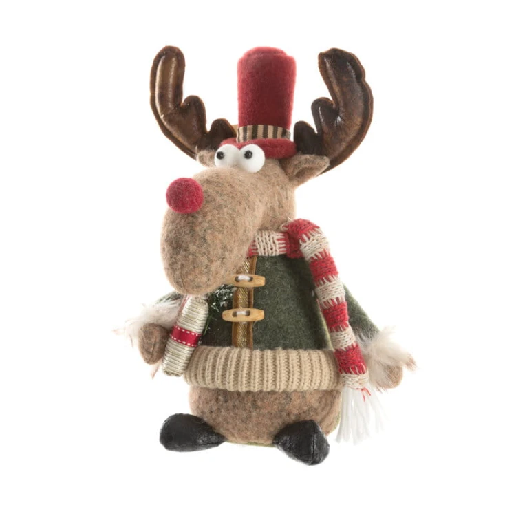 Świąteczny Renifer - szkoti SANTA - 29 cm