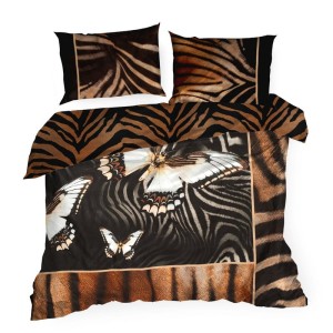 EVA MINGE - piękny dwustronny KOMPLET POŚCIELI PREMIUM 220X200 CM