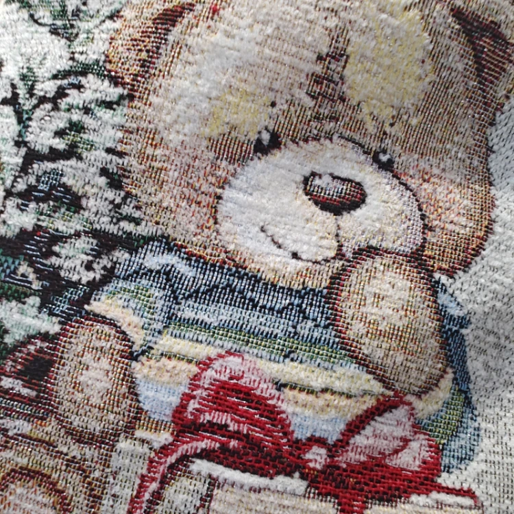 SKARPETA Świąteczna mikołaja Gobelinowa chenille - 40 cm