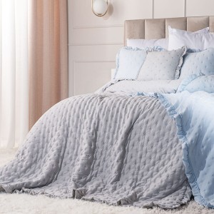 NARZUTA z falbanką - 200x220cm - poszewki Gratis - miękka z wypełnieniem