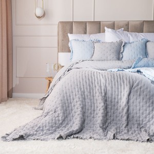 NARZUTA z falbanką - 200x220cm - poszewki Gratis - miękka z wypełnieniem