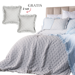 NARZUTA z falbanką - 200x220cm - poszewki Gratis - miękka z wypełnieniem