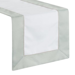 Elegancki bieżnik - 40x140 cm - z złotą lamówką oraz listwą na brzegach  