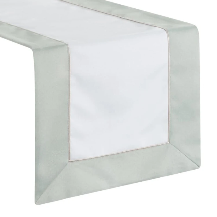 Elegancki bieżnik - 40x140 cm - z złotą lamówką oraz listwą na brzegach
