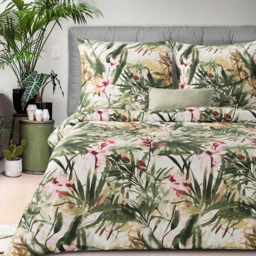 dwustronny komplet Pościeli - SPRING - 160x200 bawełna satynowa