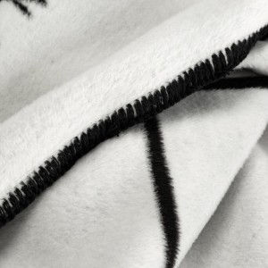 EVA MINGE - designerski KOC PREMIUM - 220x240 biało czarny